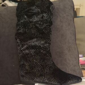 Black Studded Women's Boots